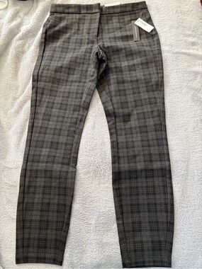 Reitmans Petite Gray Plaid Skinny Pants